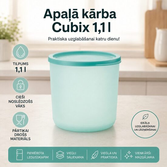 Apaļā kārba Cubix 1,1l (atlaide -25%)