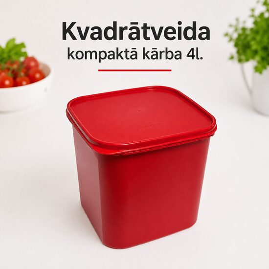 Kvadrātveida kompaktā kārba 4 l (atlaide -27%)