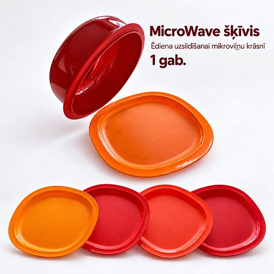 MicroWave šķīvis 1gab - ēdiena uzsildīšanai mikroviļņu krāsnī