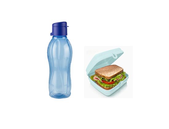 Zila ECO pudele 500ml + sviestmaižu kastīte (-22% atlaide komplektam)