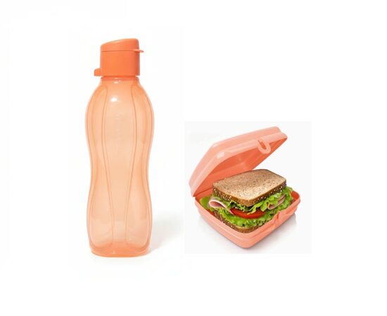 Oranža ECO pudele 500ml + sviestmaižu kastīte (-22% atlaide komplektam)